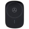 Mercedes Silver Stars MagSafe – Uchwyt Samochodowy z Ładowaniem Indukcyjnym 15W (Kratka/Szyba) Black